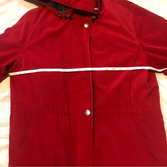 3/40$ Liz Claiborne - Bright Red Winter Coat - Picture 7 of 9